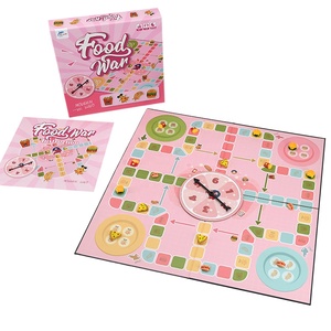 Jeu de société de cuisine personnalisé en gros, en papier écologique, OEM, jeu de cartes de stratégie de recettes de chef, jouet éducatif de table pour la famille et les fêtes - Product Image 1
