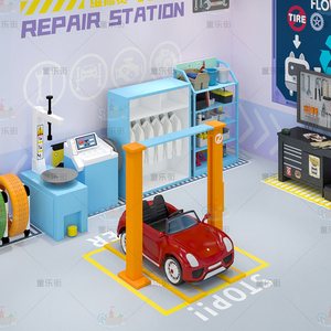 Fabbrica all'ingrosso di personalizzazione <span class=keywords><strong>per</strong></span> <span class=keywords><strong>bambini</strong></span> al coperto stazione di riparazione Auto al coperto stazione Play House - Product Image 4