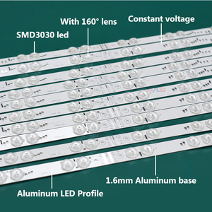 Barre lumineuse LED RGB+CCT en aluminium DC24V 3030 avec lentille 160 °   Bande large, découpable, pour lettres lumineuses et éclairage de signalisation - Product Image 5