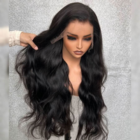 Perruque Lace Front sans colle 13x6 en cheveux humains bruts vietnamiens, vierges, cuticules alignées, ultra-lisses, pour femme noire