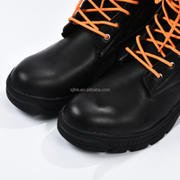 Pompier Pompiers Bottes de sauvetage Chaussures de sécurité résistantes à la chaleur en cuir de bonne qualité