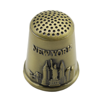 Souvenir USA New York, protège-doigt en métal, protège-aiguille à coudre