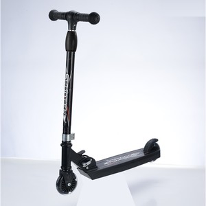 <b>Scooter</b> 2 Wheel Foldable With Lights Height Adjustable For Kids Age 3 6 Years Black - Product Image 1