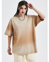 100% algodón Jersey de gran tamaño lavado ácido pigmento tinte sol desvanecido Vintage lavado sólido estampado Unisex camisetas para Hombres estilo callejero