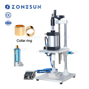 ZONESUN ZS-GK5 공압식 향수 유리병 캡핑기 데스크탑 향수 칼라 소형 병 크림핑 압착기 - Product Image 1