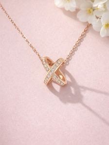 Christian Design SHG Brand <b>Pendant</b> 14K <b>Solid</b> <b>Gold</b> Rhodium Plated Brilliant Cut Solitaire Diamond Luxury IGI Certified Minimalist - Product Image 4