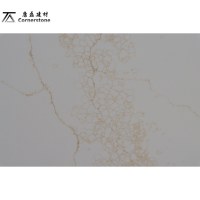 Dalle de quartz artificiel Calacatta Blanc KL6724, épaisseurs 15mm, 18mm, 20mm et 30mm, pour plan de travail de cuisine en pierre technique