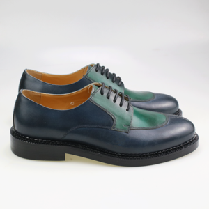 Chaussures habillées Oxford en cuir véritable pour <span class=keywords><strong>homme</strong></span>, à lacets, à bout aile, pour affaires, mariage, vintage, derby, antidérapantes, <span class=keywords><strong>bleu</strong></span>, noir, marron - Product Image 6