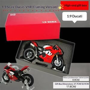 Motocicleta de juguete Ducati V4R de aleación, modelo dinámico de alta gama 1:9, edición lanzamiento transfronterizo, con control de fuerza. - Product Image 4