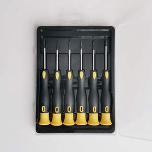 ชุดไขควงความแม่นยำสูง 6 ชิ้น ยี่ห้อ Lixin แบบหัวแบนและหัวแฉก สำหรับซ่อมแซมโทรคมนาคม - Product Image 2