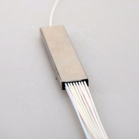 Harga Pabrik Optical Fiber Splitter Mini Steel Tube Type PLC 1X16 SC/APC 1:16 APC Polished FTTH G657A1 0.9mm 1m