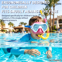 Masques de plongée portables pour enfants avec tubes respirants pour l'été et l'entraînement en piscine