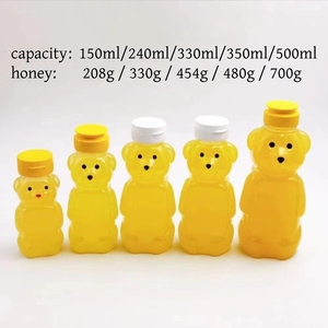 Rõ ràng bóp nhựa mật ong chai gấu mật ong Jar <span class=keywords><strong>container</strong></span> Dispenser với Flip Top nắp dễ thương hình dạng động vật - Product Image 3