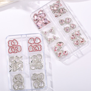 Wholesale Kawaii <b>Metal</b> Alloy Nail Accessories 3D Kitty Butterfly Heart Lips Planet Cute Nail Charms for Nail Decoration - Product Image 3