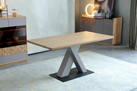 Ensemble de meuble de Table à manger en forme de X, Set de luxe, de style moderne, pour salon, cuisine, maison, bureau