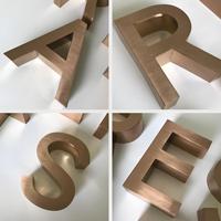 Letrero Metálico Comercial Personalizado, Logotipo 3D de Acero Inoxidable con Protección IP65 a Prueba de Agua y Fácil Instalación para Publicidad Comercial