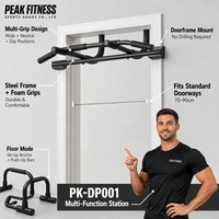 Barre de traction horizontale multifonctionnelle en acier pour porte, équipement de fitness portable pour hommes et femmes, sans perçage