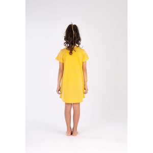 Robe tunique ovale pour filles avec manches courtes et col, taille 9-10/15-16 - Product Image 1