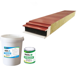 Mastic en polyuréthane adhésif pour panneau sandwich en laine de roche Metal Pearl Cotton EPE Steel Glue pour panneau sandwich - Product Image 2