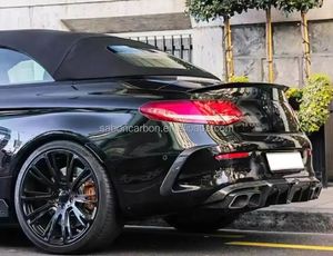 Carbon LED Heckstoßstangen-Diffusor im BS-Stil für Mercedes Benz C63 AMG W205 Coupé - Product Image 6