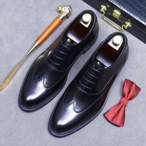 Zapatos de Vestir Formales para Hombre con Parte Superior de Cuero, Estilo Oxford Hechos a Mano, Zapatos de Novio para Boda, Zapatos Casuales de Tacón Alto para Hombre - Product Image 3