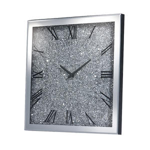 นาฬิกาติดผนังประดับเพชรแบบพังนาฬิกาแฟชั่นสไตล์โมเดิร์นเรียบง่ายไฟตกแต่งผนังนาฬิกาหรูหรา - Product Image 3