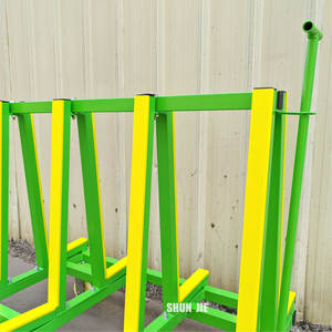 Kualitas Tinggi 1 Meter Memuat 500Kg Jendela Kecil Rak Pengangkut Kaca Keranjang Pengangkut Ubin Keramik Menangani Troli - Product Image 4