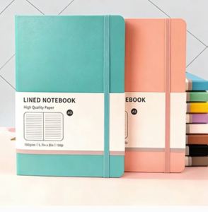 A5 Logo Customized Pocket Notepad Leather Diary <b>Note</b> <b>Book</b> Custom Elastic Band Hardcover Journal Notebook Planner - Product Image 1