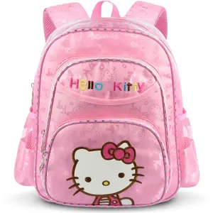 Chat mignon sac à dos voyage sac à dos enfants sac à dos sacs d'école étanche Polyester dessin animé OEM sacs à dos pour filles 10 pièces CN;FUJ