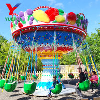 Manège à chaises volantes pour enfants, mini, coloré, à thème pastèque, pour centres commerciaux, jardins, parcs de loisirs et aires de jeux familiales
