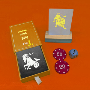 Cubierta de oráculo de alta calidad con caja de cajón naranja Impresión de logotipo personalizado Tarjetas de oráculo - Product Image 5