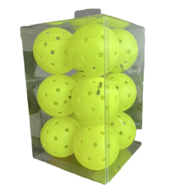USAPA Approved 26g Rotational Competition Pickleball Training Equipment Durable Eco-Friendly 40 Holes 74mm for Molded PE
