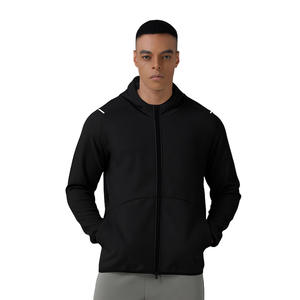 Factory wholesale Multiple colors Premium Breathable Full-<b>Zip</b> <b>Hooded</b> Athletic Jacket Men's Quick-Dry Activewear Outerwear - Product Image 2