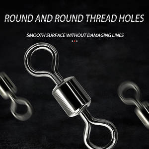 <span class=keywords><strong>Pêche</strong></span> roulant pivotant forme de gourde 3 voies ligne croisée connecteur lumineux <span class=keywords><strong>Triple</strong></span> roulement baril émerillons avec perles lumineuses - Product Image 2