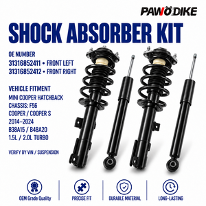 โช้คอัพแก๊สหน้า-หลัง รุ่น OE 31316852412 และ 31316852411 สำหรับ <span class=keywords><strong>MINI</strong></span> Cooper F56 ปี <span class=keywords><strong>2014</strong></span>-2024 อุปกรณ์ซ่อมบำรุงรถยนต์ - Product Image 1