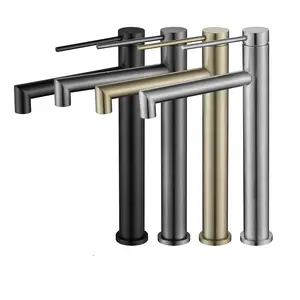 Robinets de <span class=keywords><strong>lavabo</strong></span> en acier inoxydable 304 à trou unique robinets à poignée unique robinets de <span class=keywords><strong>lavabo</strong></span> de salle de bains robinets d'eau - Product Image 1