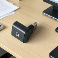 Adaptor OTG 2-in-1 USB-C 10Gbps dari Aluminium Alloy, Konverter USB-C Male/Female untuk Laptop & Ponsel, Transfer Data Kecepatan Tinggi