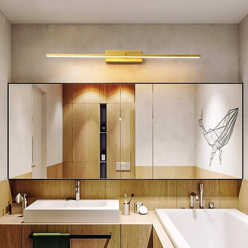 Modern LED alüminyum banyo makyaj banyo için led duvar ışık ayna ışık aydınlatma armatürleri duvar