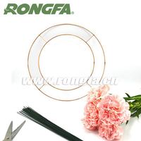 Bingkai karangan bunga logam bundar bingkai karangan bunga kawat bingkai karangan bunga untuk Natal Tahun Baru dekorasi rumah perlengkapan kerajinan DIY