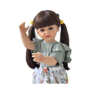 <span class=keywords><strong>Bañera</strong></span> de silicona de cuerpo completo de 55cm, <span class=keywords><strong>muñeca</strong></span> de bebé para niñas, juguete infantil resistente al agua para divertirse, interacción entre padres e hijos - Product Image 1