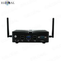Mini PC EGLOBAL sin Ventilador, Quad Core, N100 J6426, 4*Intel I225V/i226V LAN, DDR4, SSD+HDD, Nuevo Router de Seguridad de Red y Firewall