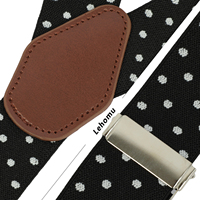 Bretelles de Gala Formelles pour Hommes – Accessoire Élégant pour Événements d'Entreprise – Bretelles de Luxe à 6 Clips
