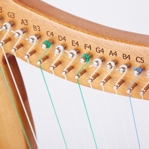 Lyre à cordes de <span class=keywords><strong>petite</strong></span> taille (15 cordes) avec accessoires, guitare de haute qualité avec logo personnalisé - Product Image 5
