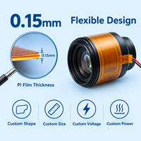 Chauffage en film flexible en polyimide Nichrome Kapton 12V 24V, chauffage adhésif