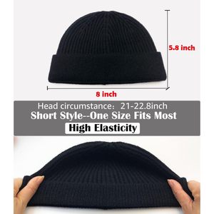 Gorro de Pescador Corto de Lana Fina Personalizado para Hombre y Mujer, Gorro de Punto con Puño, Gorro de Retención de Calor, Gorro Unisex para Adultos - Product Image 5