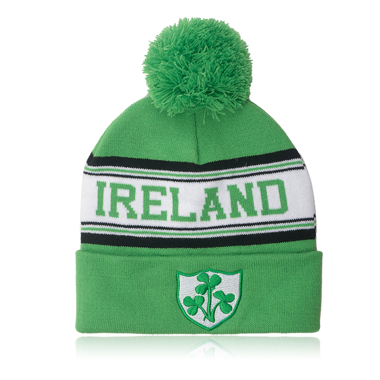 Высококачественные модные вязаные шапки унисекс из акрила с жаккардовым логотипом и вышивкой на заказ, зимние шапки