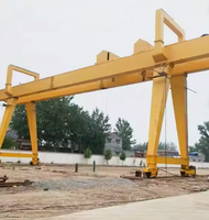 Grue portique à double poutre robuste Oulange, commande à distance, capacité 5-20 tonnes, hauteur de levage 10m, portée 5m, vente directe usine