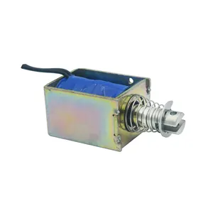 Solenoide Push Pull con telaio in acciaio elettromagnetico Micro Dc 12v 24v per il bloccaggio