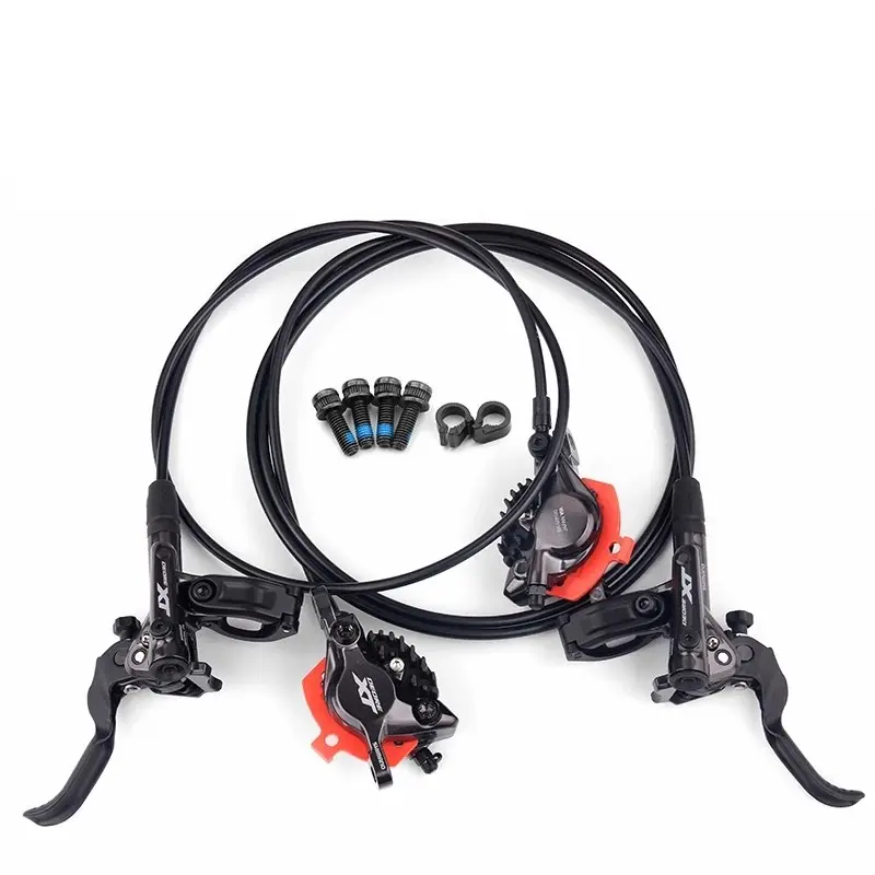 Shimano xe đạp leo núi Xe đạp Phanh thủy lực SLX m6100 M7100 Deore XT m8100 MTB phanh Trái phải 900/1600mm ĐĨA PHANH hộp JP