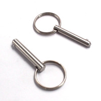 Goupille de dégagement rapide à bouton-poussoir en acier inoxydable, diamètre personnalisé 6mm 8mm 10mm 12mm, longueur personnalisée, goupille de positionnement de précision